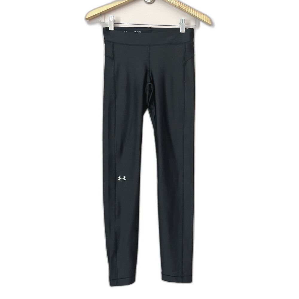 Under Armour Heat Gear Legging Pant Black Small Workout Gym Compression Fitness